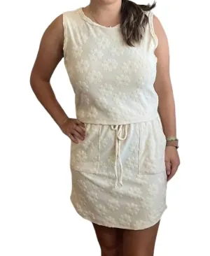 2 Piece Daisy Set In Cream