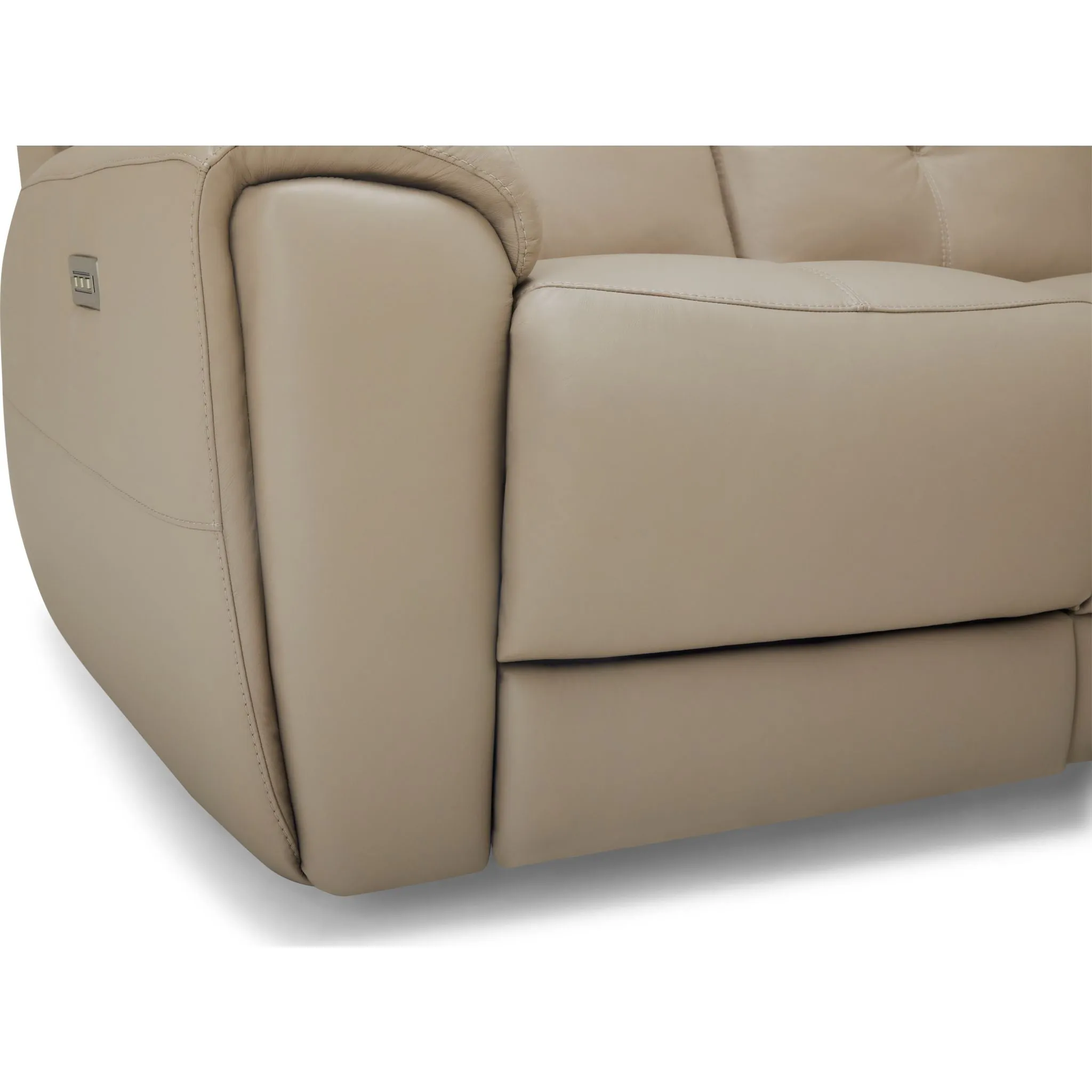 Aedon Power Reclining Sofa with Headrest and Lumbar - Bali Harvest