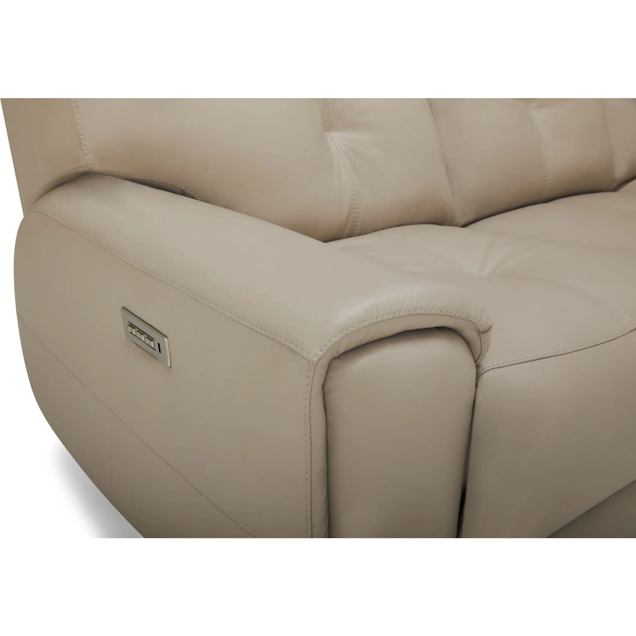 Aedon Power Reclining Sofa with Headrest and Lumbar - Bali Harvest