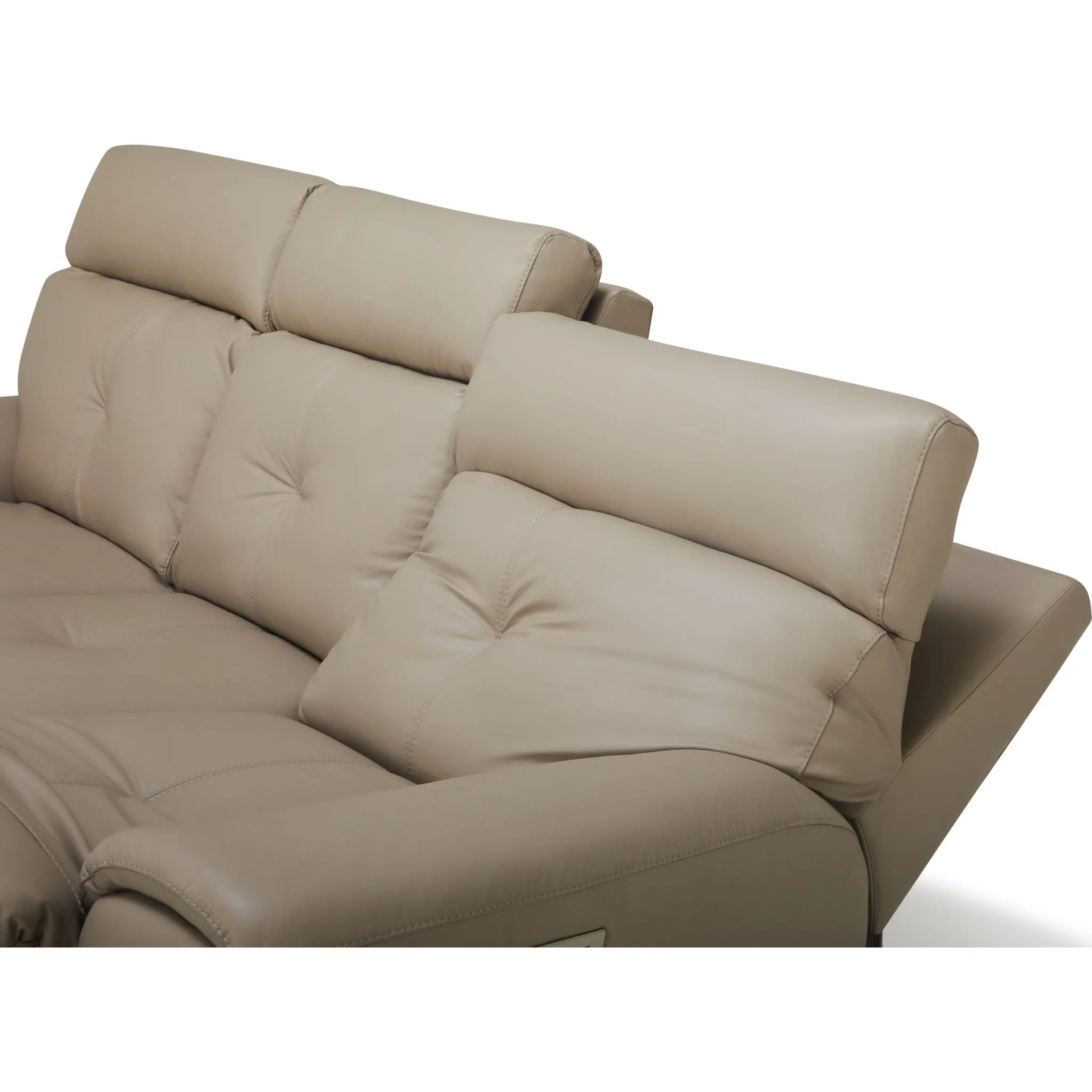 Aedon Power Reclining Sofa with Headrest and Lumbar - Bali Harvest