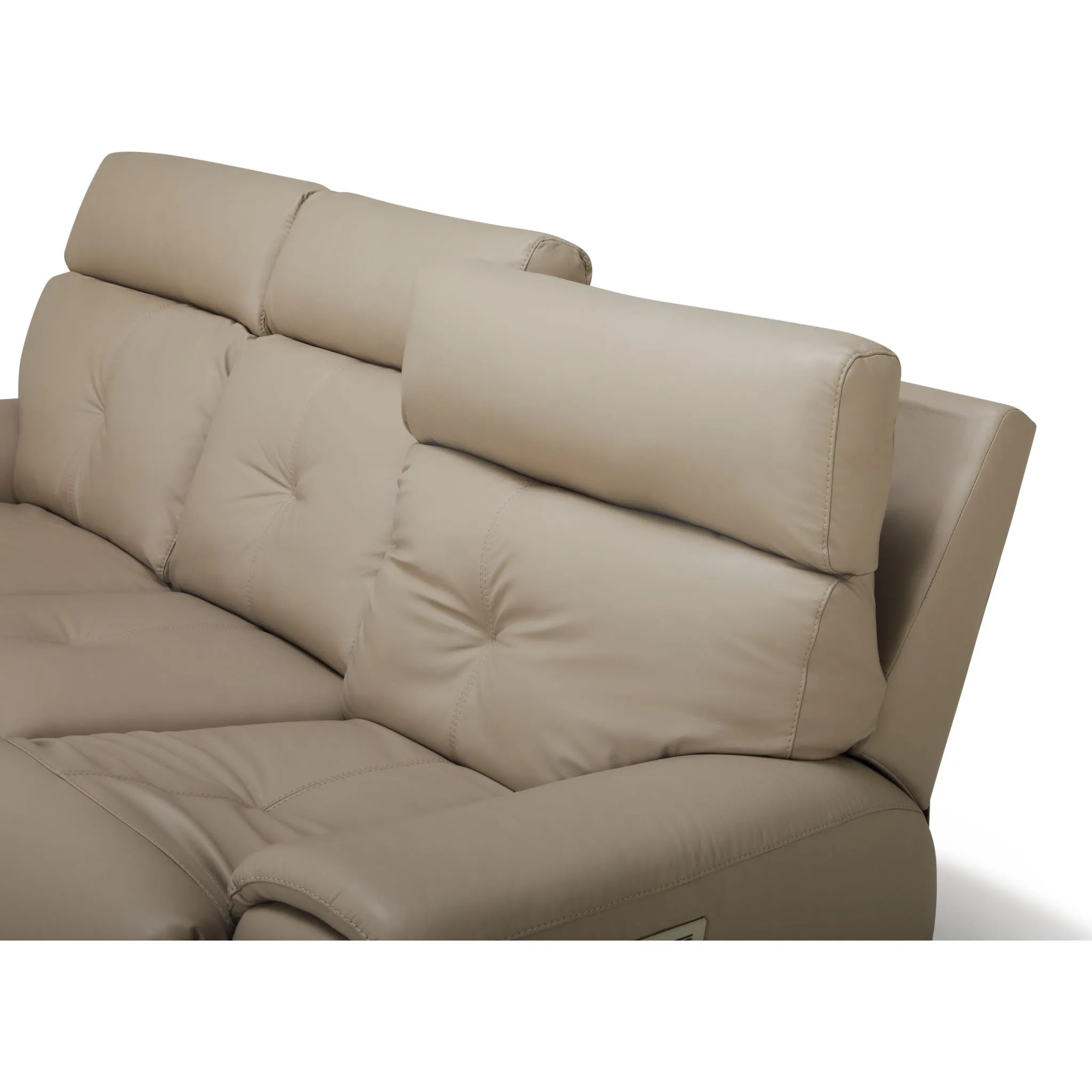 Aedon Power Reclining Sofa with Headrest and Lumbar - Bali Harvest