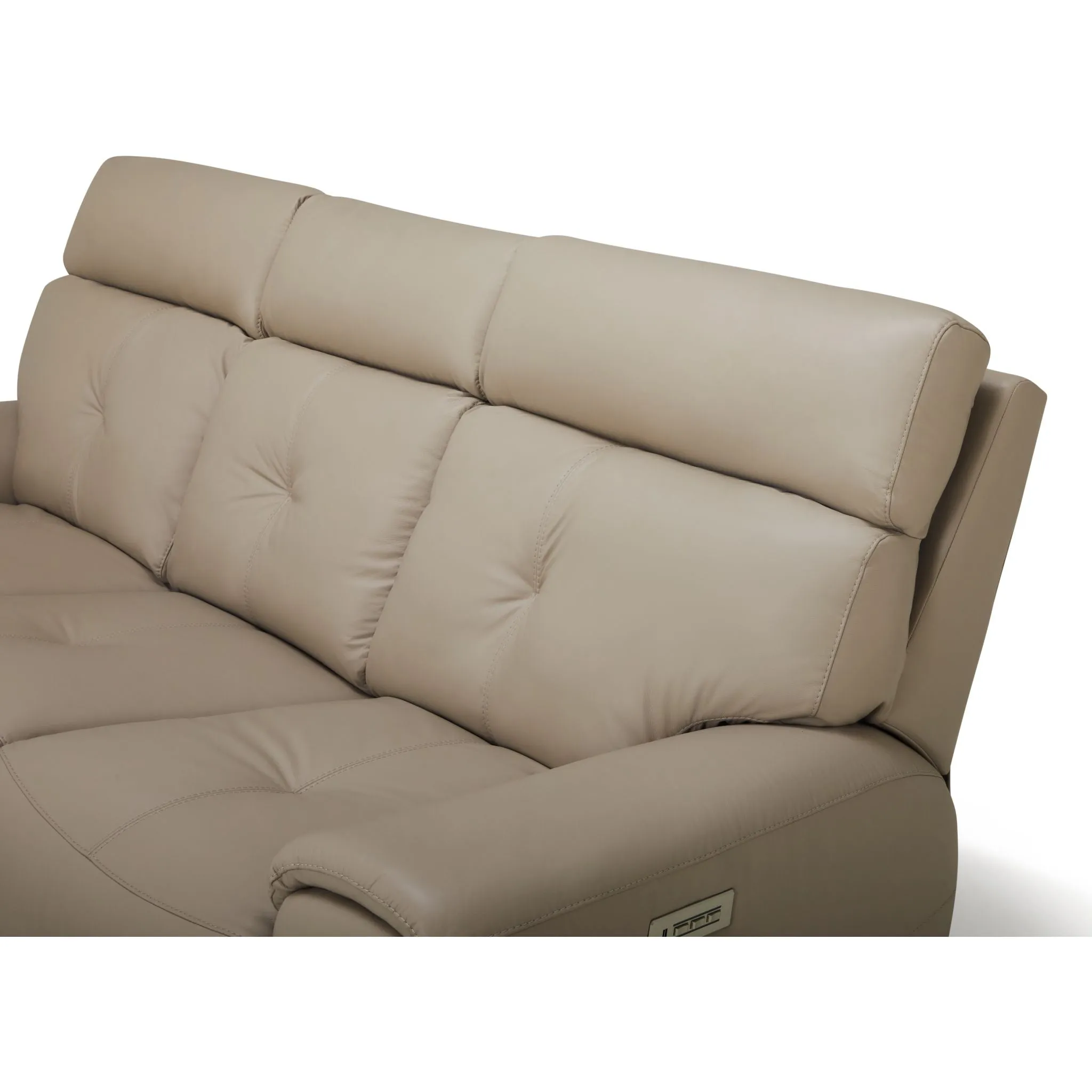 Aedon Power Reclining Sofa with Headrest and Lumbar - Bali Harvest