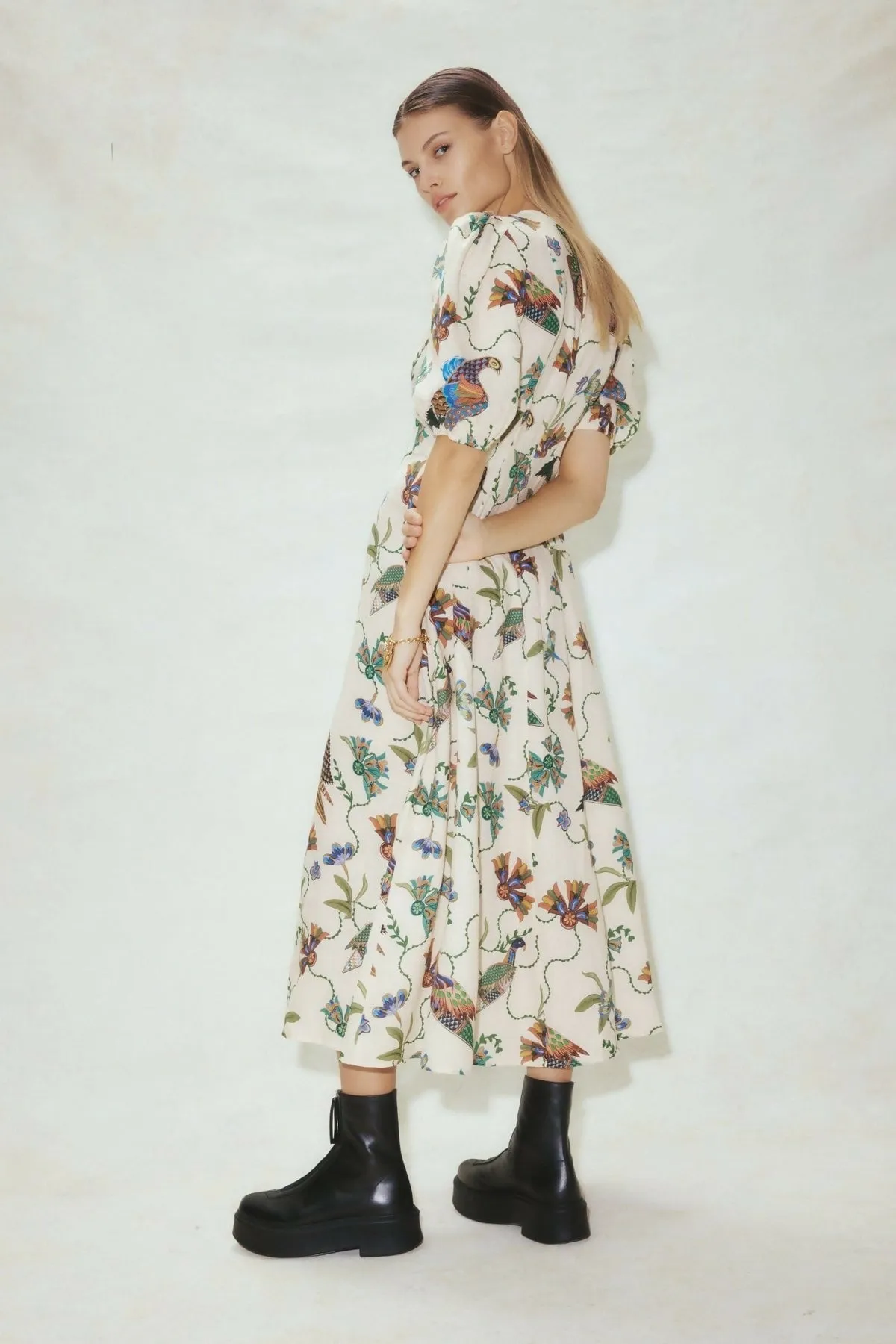 Alemais Birdie Midi Dress Multi Size 14 & 16