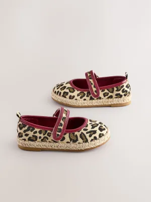 Animal Print Touch Fastening Espadrilles Shoes