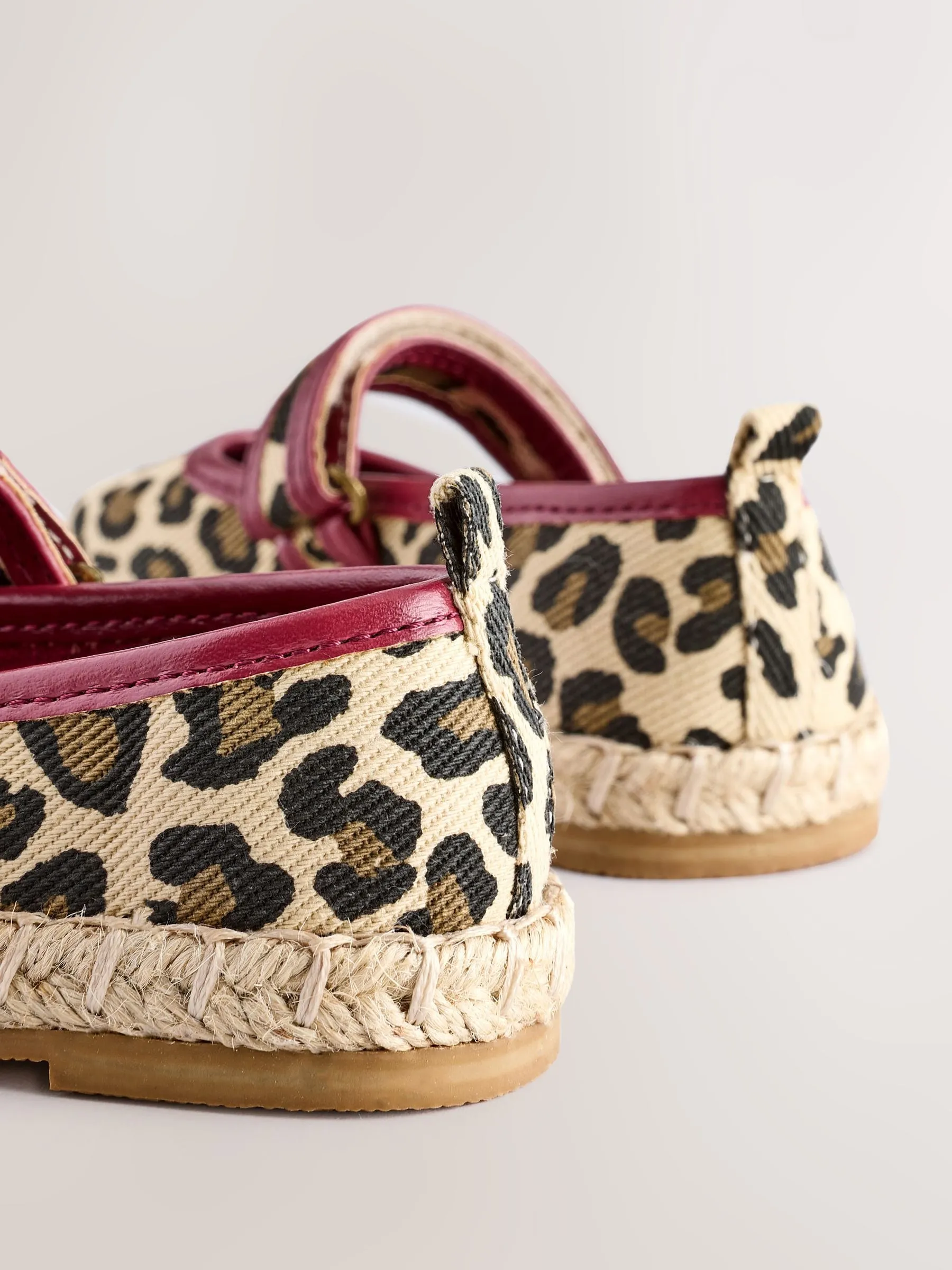 Animal Print Touch Fastening Espadrilles Shoes