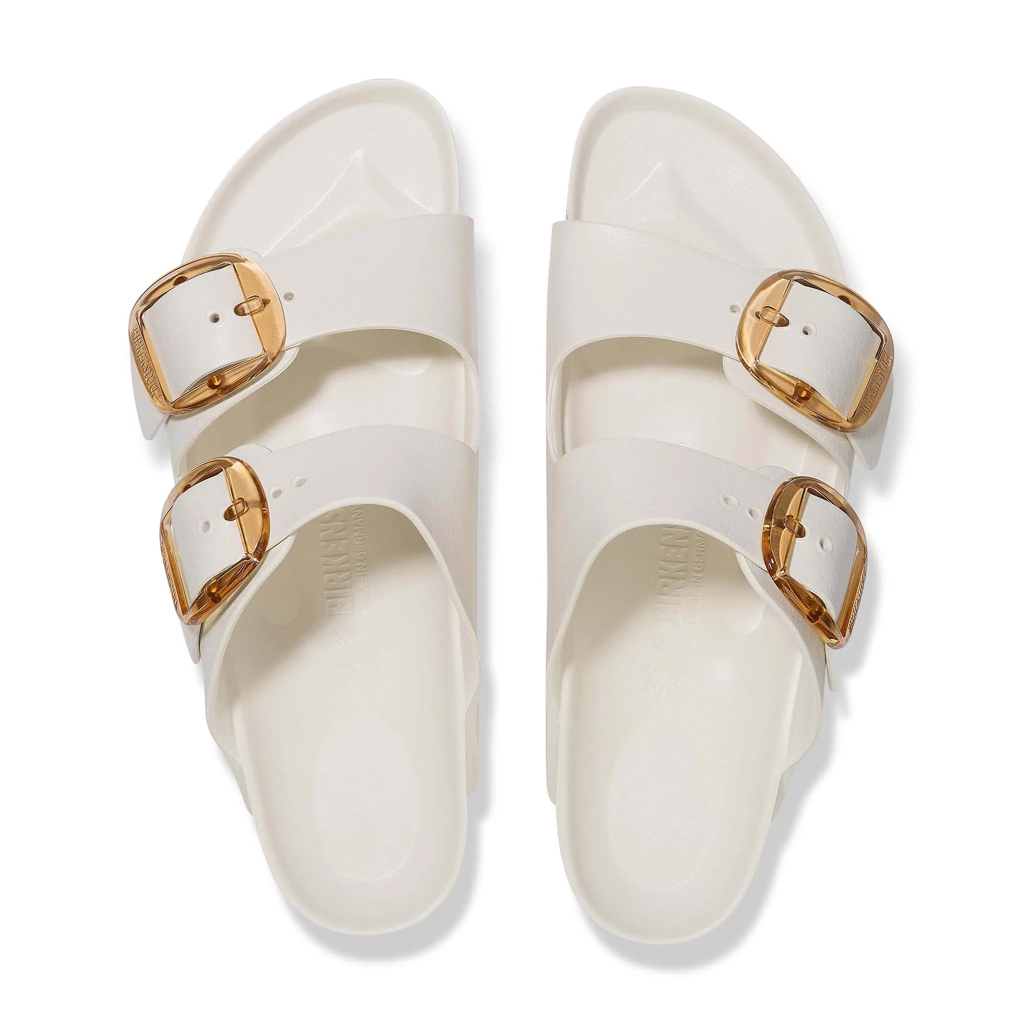 Arizona Big Buckle Eva Sandals in Eggshell