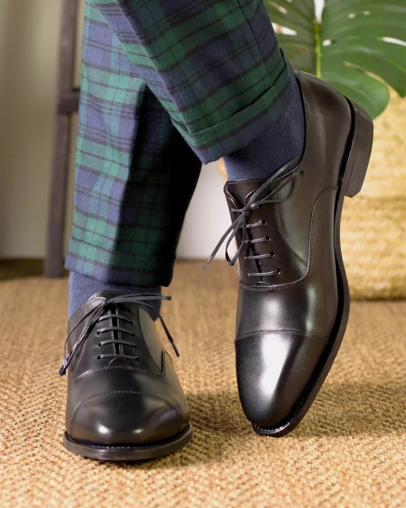 Ashford Black Cap Toe Oxford