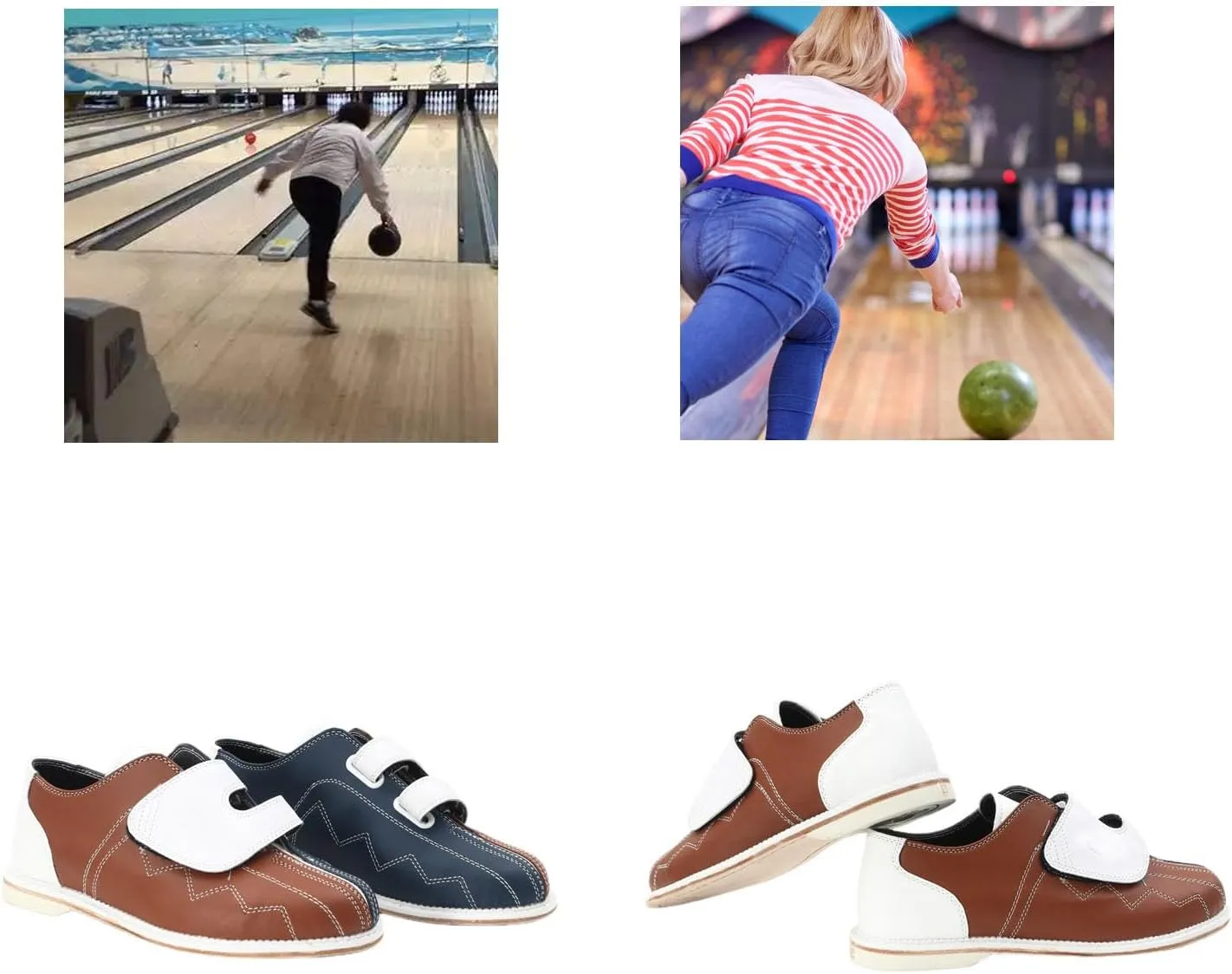 Athletic Bowling Shoe Men Women Training Shoes Lightweight Breathable Sliding Sole Bowling Shoes Low Top for Beginner