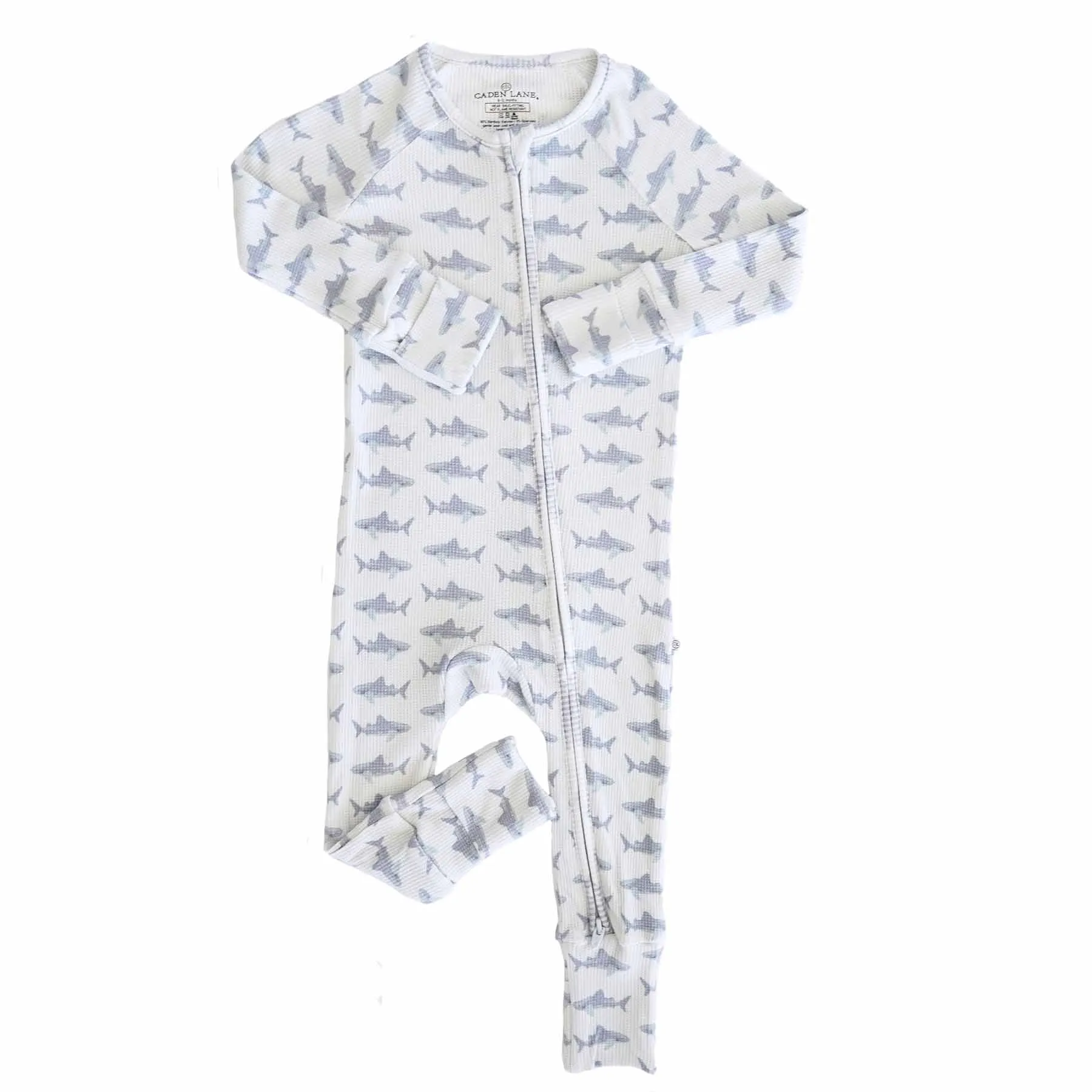 Beachy Waffle Bamboo Convertible Zip Rompers
