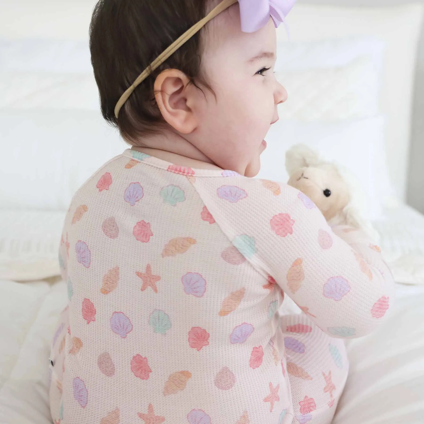 Beachy Waffle Bamboo Convertible Zip Rompers