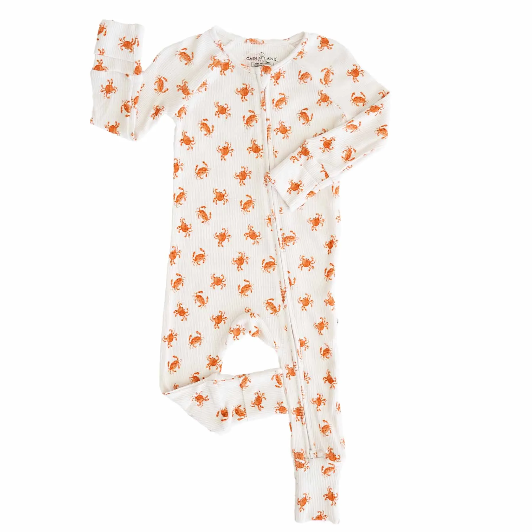 Beachy Waffle Bamboo Convertible Zip Rompers