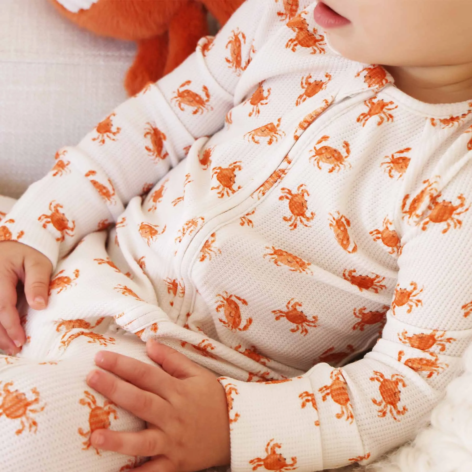 Beachy Waffle Bamboo Convertible Zip Rompers