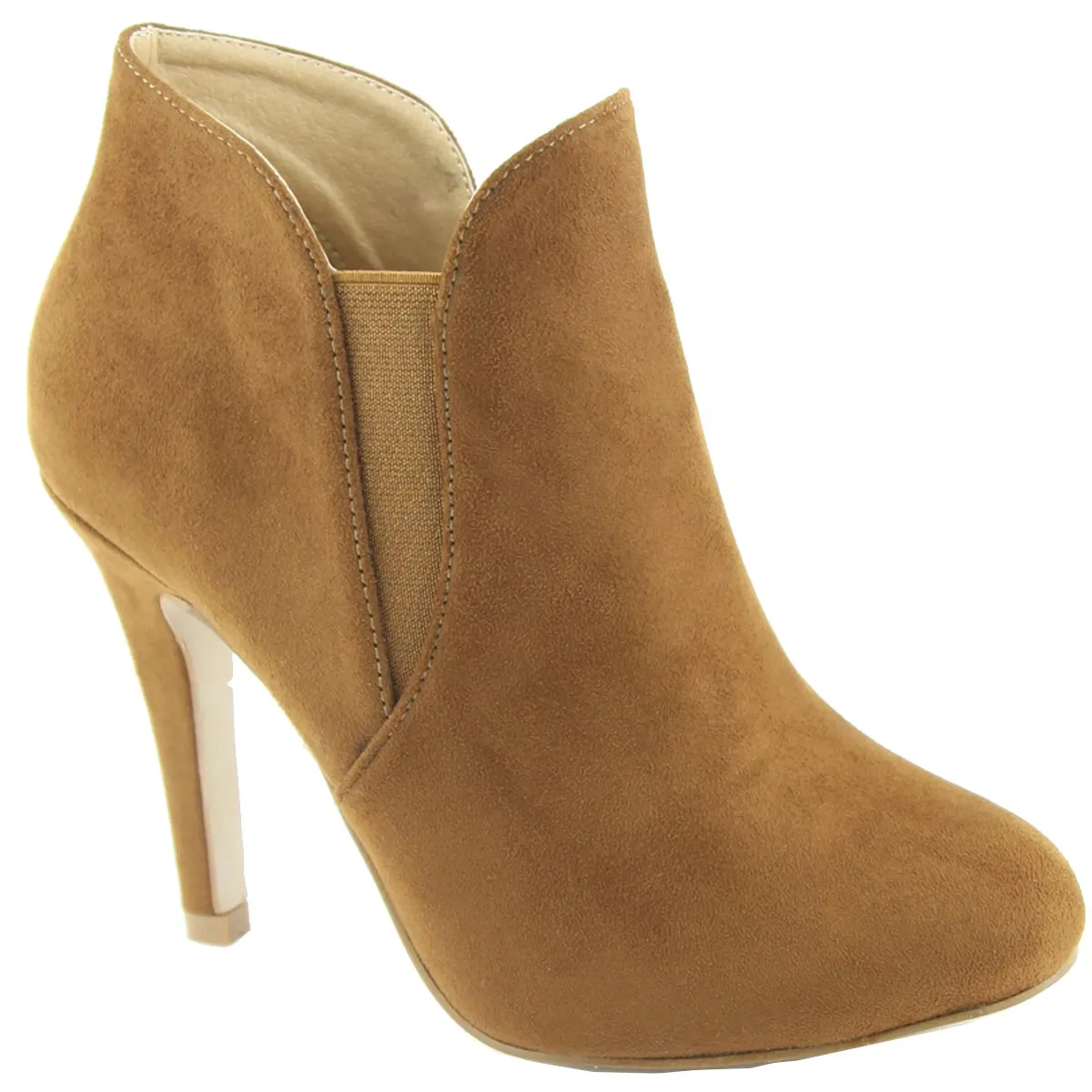 Bella Marie Women's Slip On Stiletto Heel Ankle Bootie