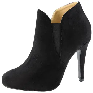 Bella Marie Women's Slip On Stiletto Heel Ankle Bootie