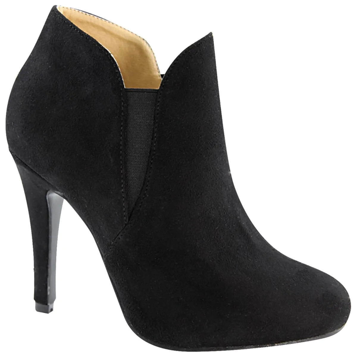 Bella Marie Women's Slip On Stiletto Heel Ankle Bootie