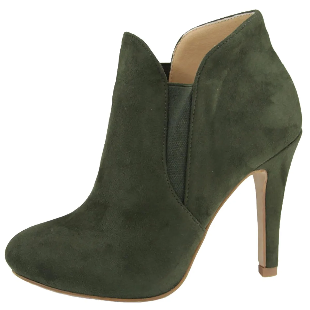 Bella Marie Women's Slip On Stiletto Heel Ankle Bootie