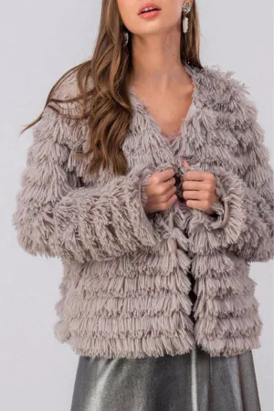Boho Shaggy Coat