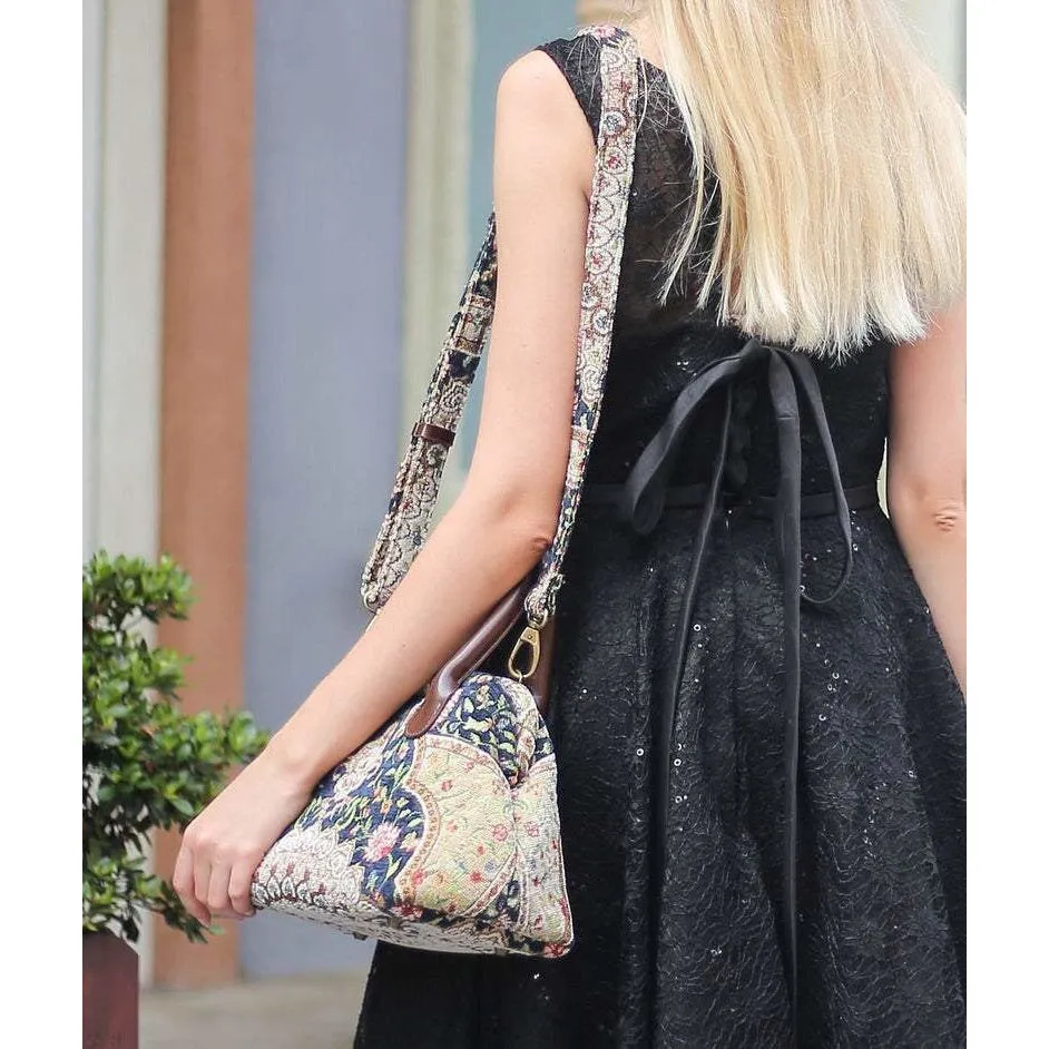 Carpet Handbag Oriental Navy