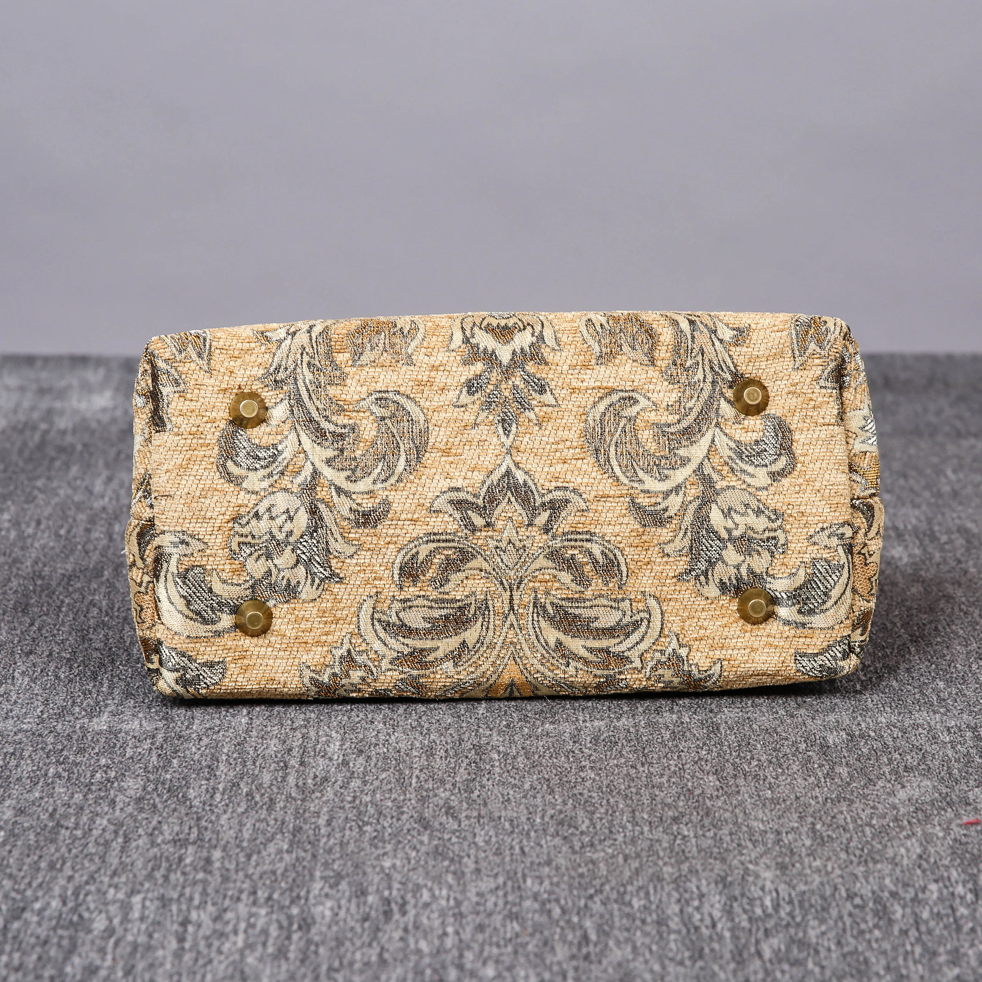 Carpet Handbag Victorian Blossom Beige/Gold