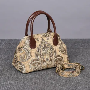 Carpet Handbag Victorian Blossom Beige/Gold