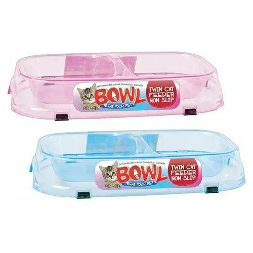 Cat Twin Bowl Non-Slip