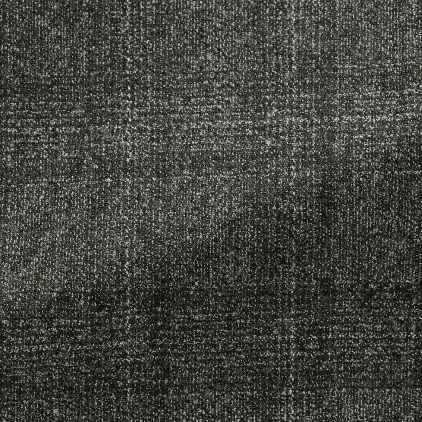 Cerruti Anthracite Grey Doppio Ritorto Merino Wool Stretch Flannel with Check