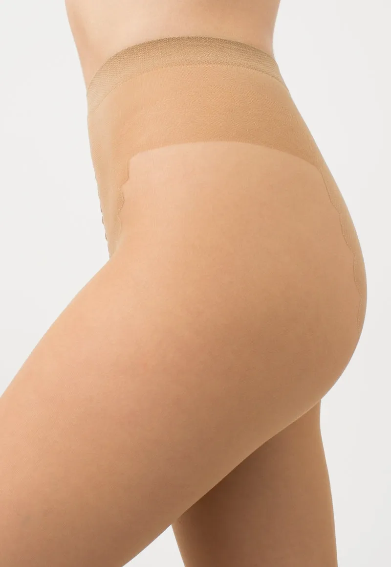 Chic Seamed 20 Den V-Brief Sheer Tights by Giulia