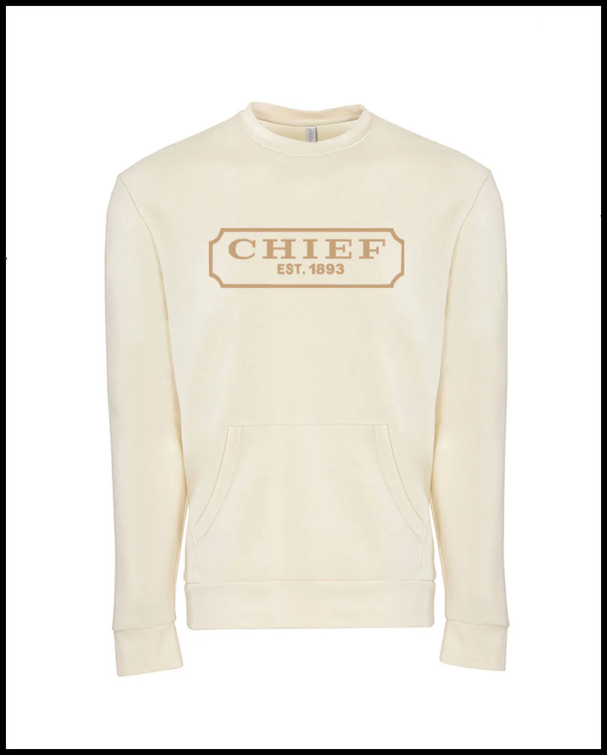 Chief Creme & Tan Pocket Sweatshirt