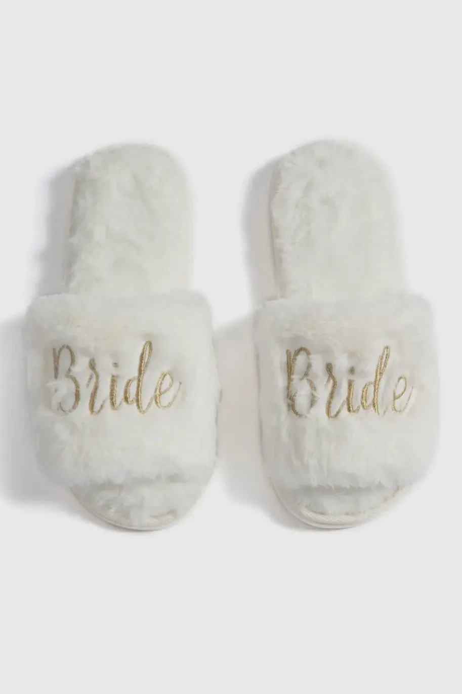 cozy bride slippers