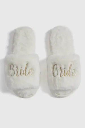 cozy bride slippers