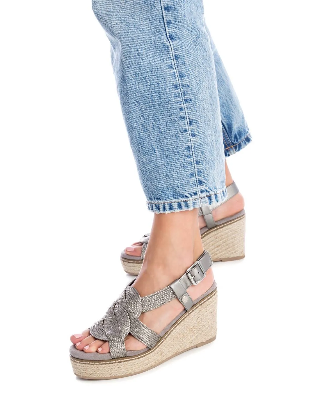 Cristi Silver Espadrilles