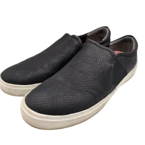 Dr Scholls Be Free Womens Sz 8.5 Black Leather Slip On Shoes