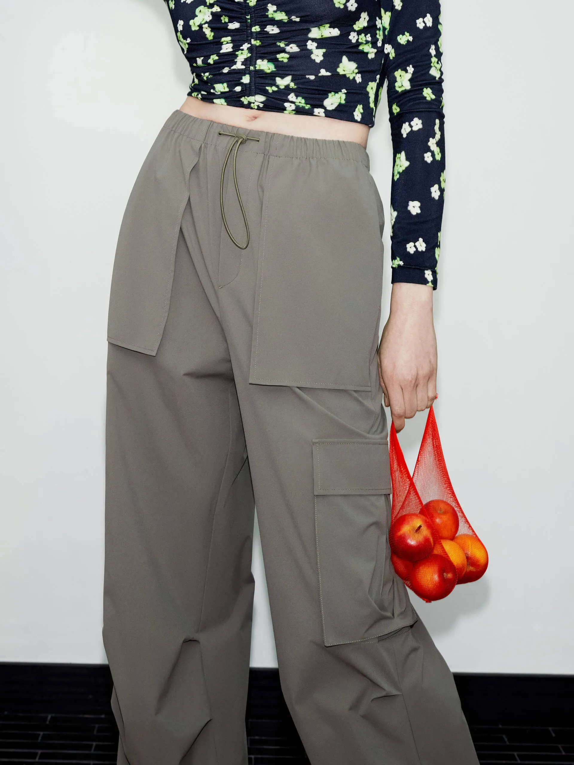 Drawstring Cargo Pants