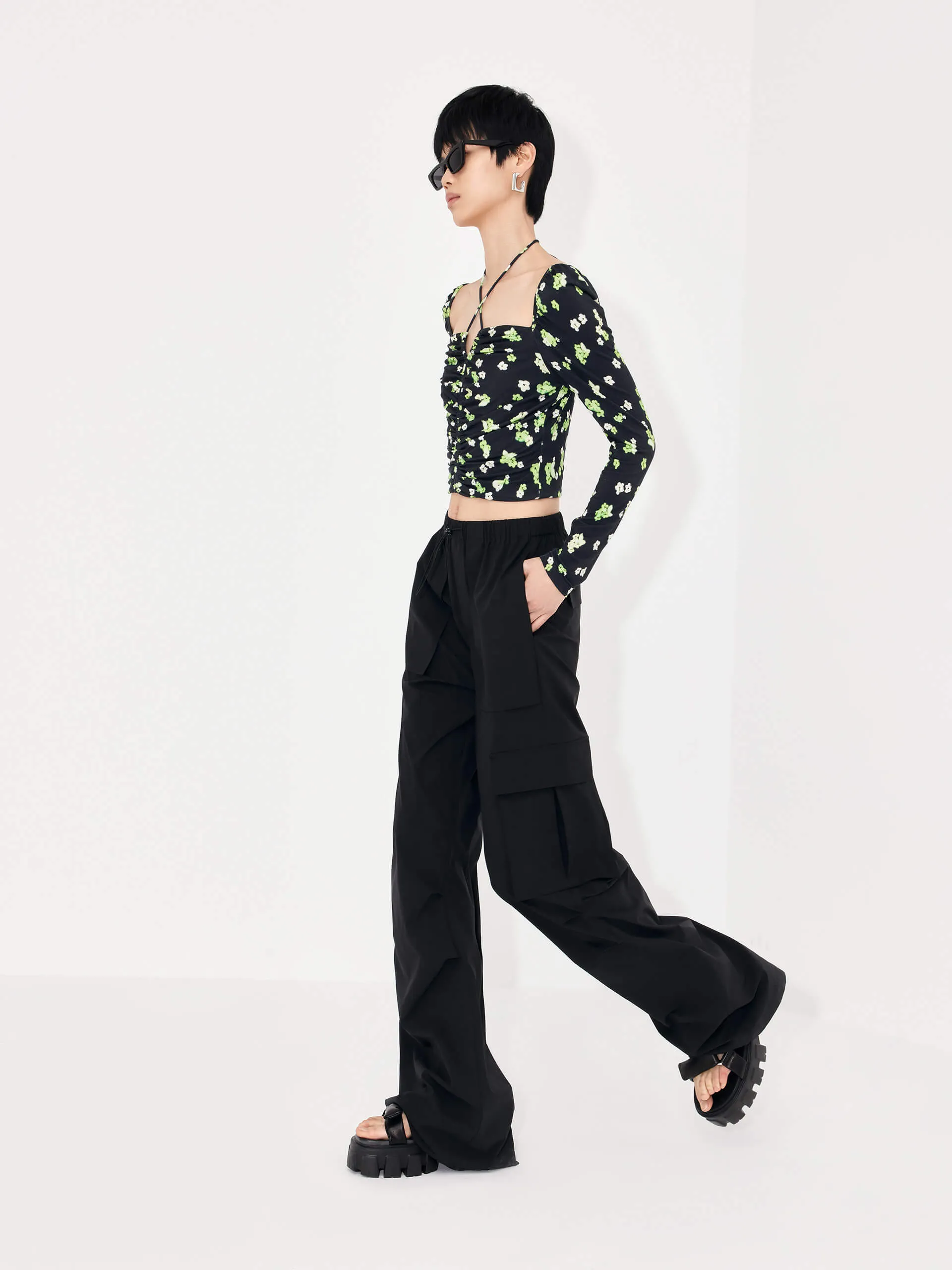 Drawstring Cargo Pants