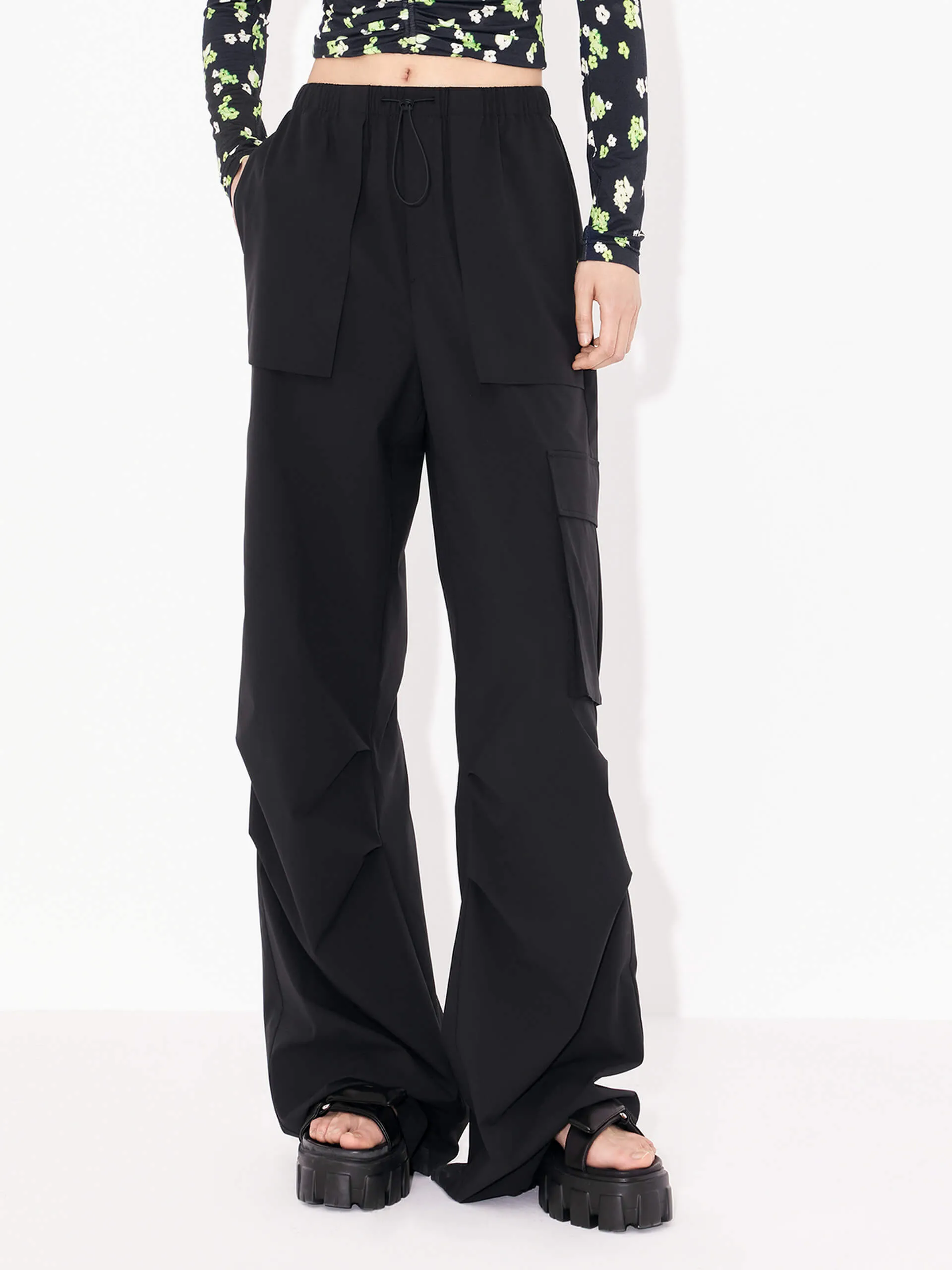 Drawstring Cargo Pants