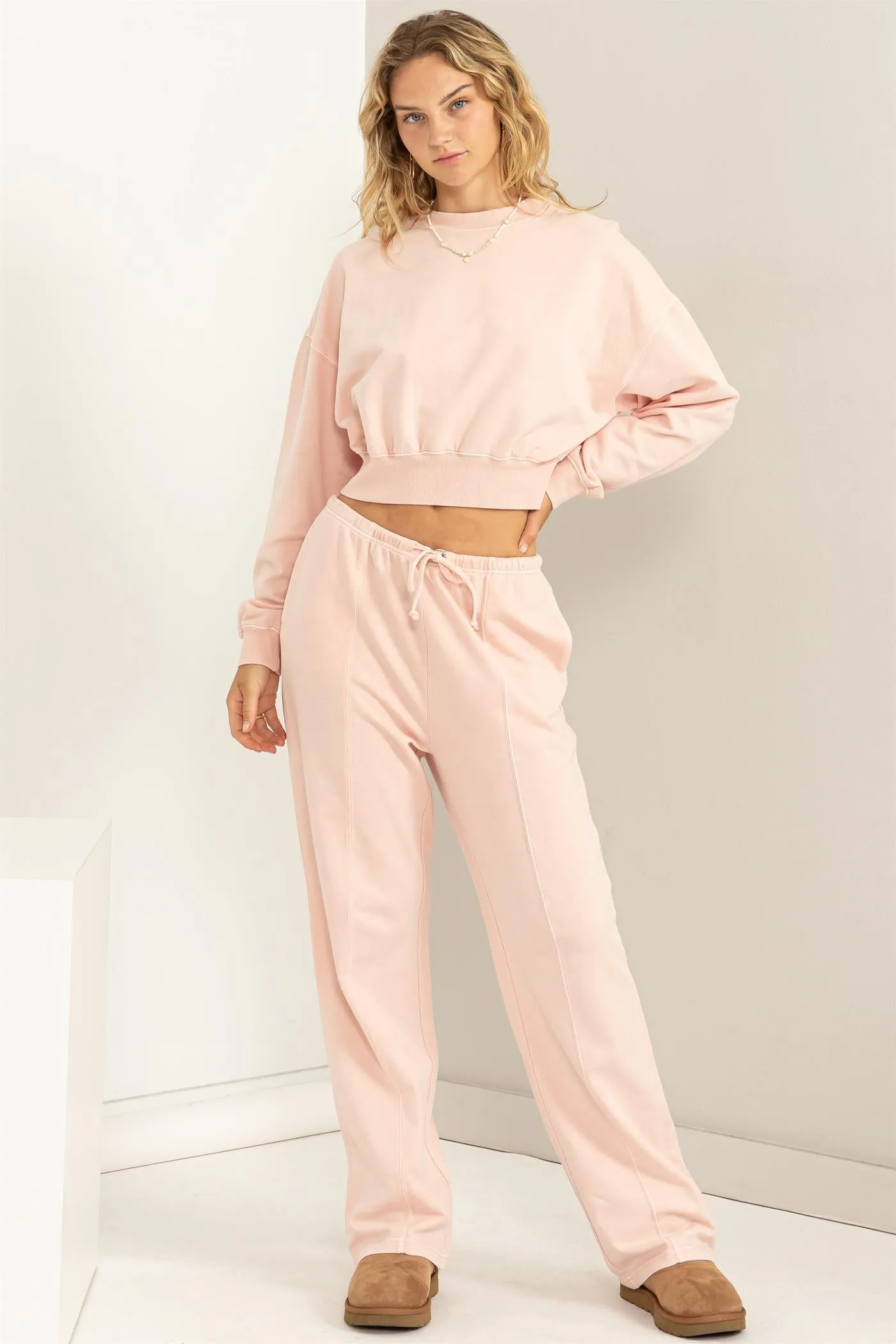 DZ24A123-High-waisted Drawstring Pants