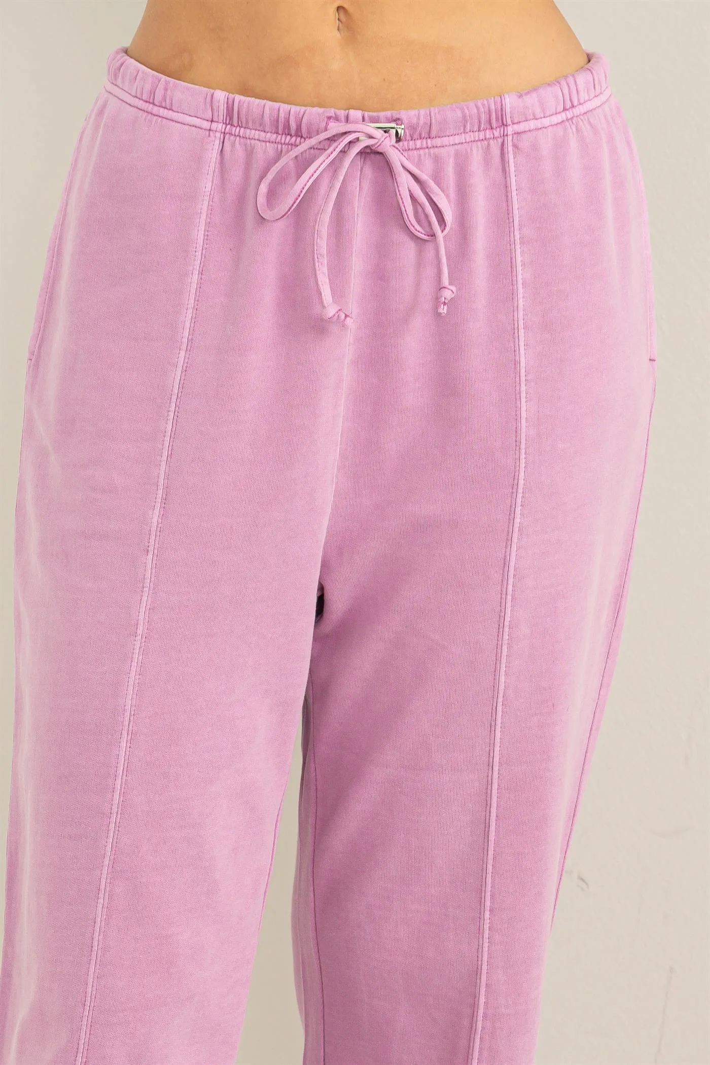 DZ24A123-High-waisted Drawstring Pants