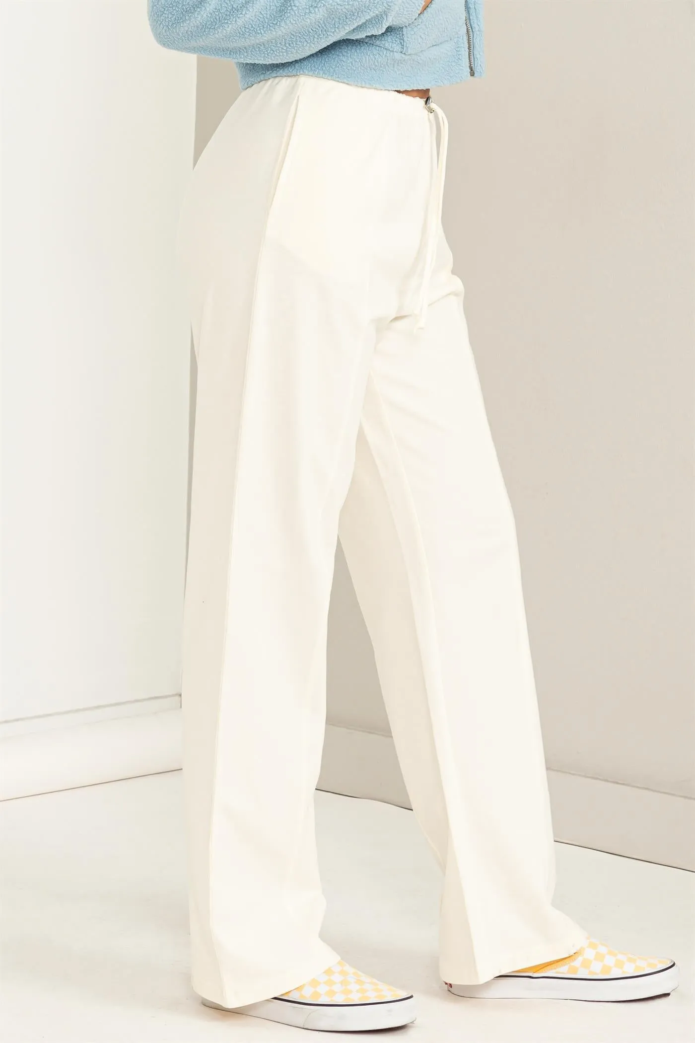 DZ24A123-High-waisted Drawstring Pants