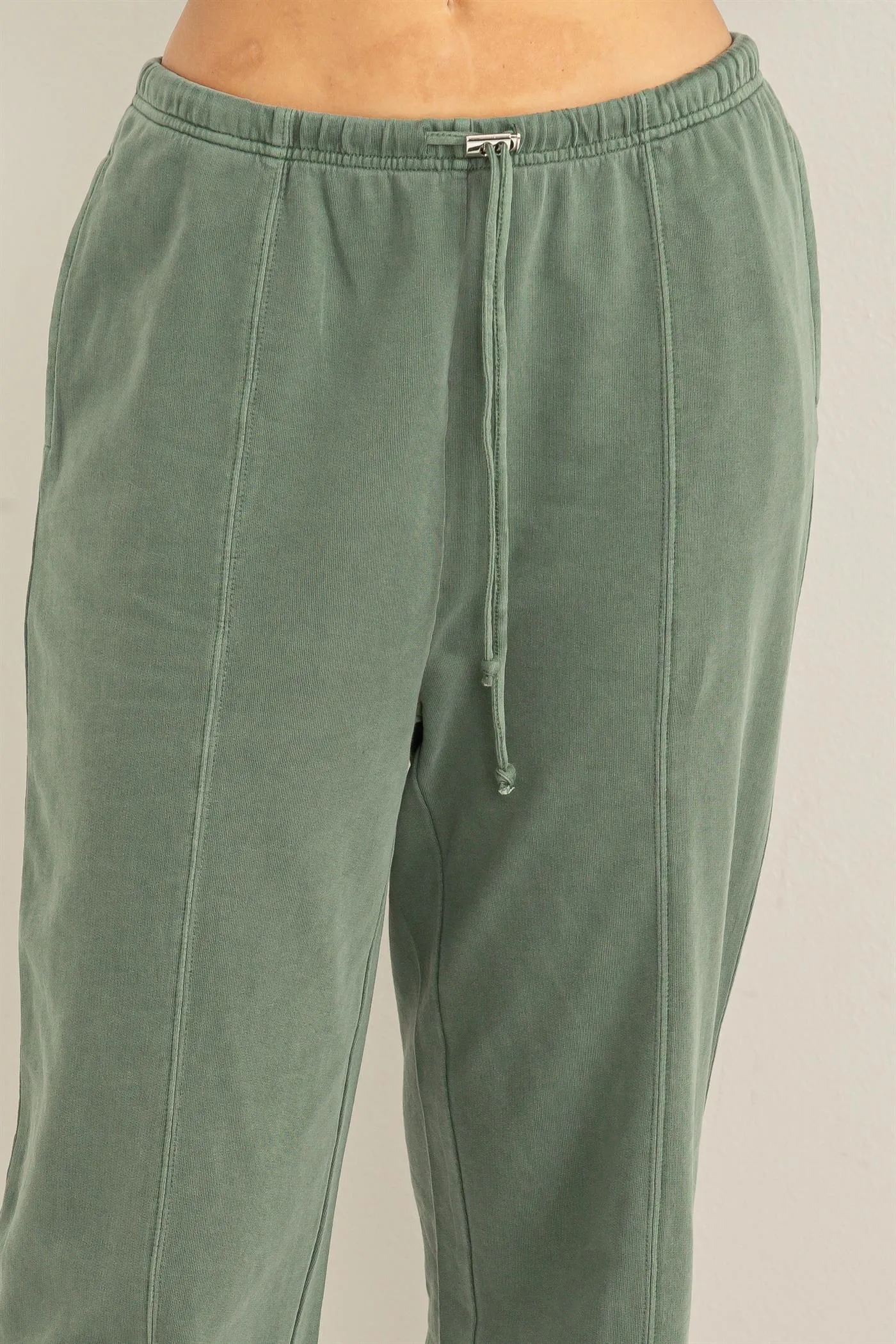 DZ24A123-High-waisted Drawstring Pants