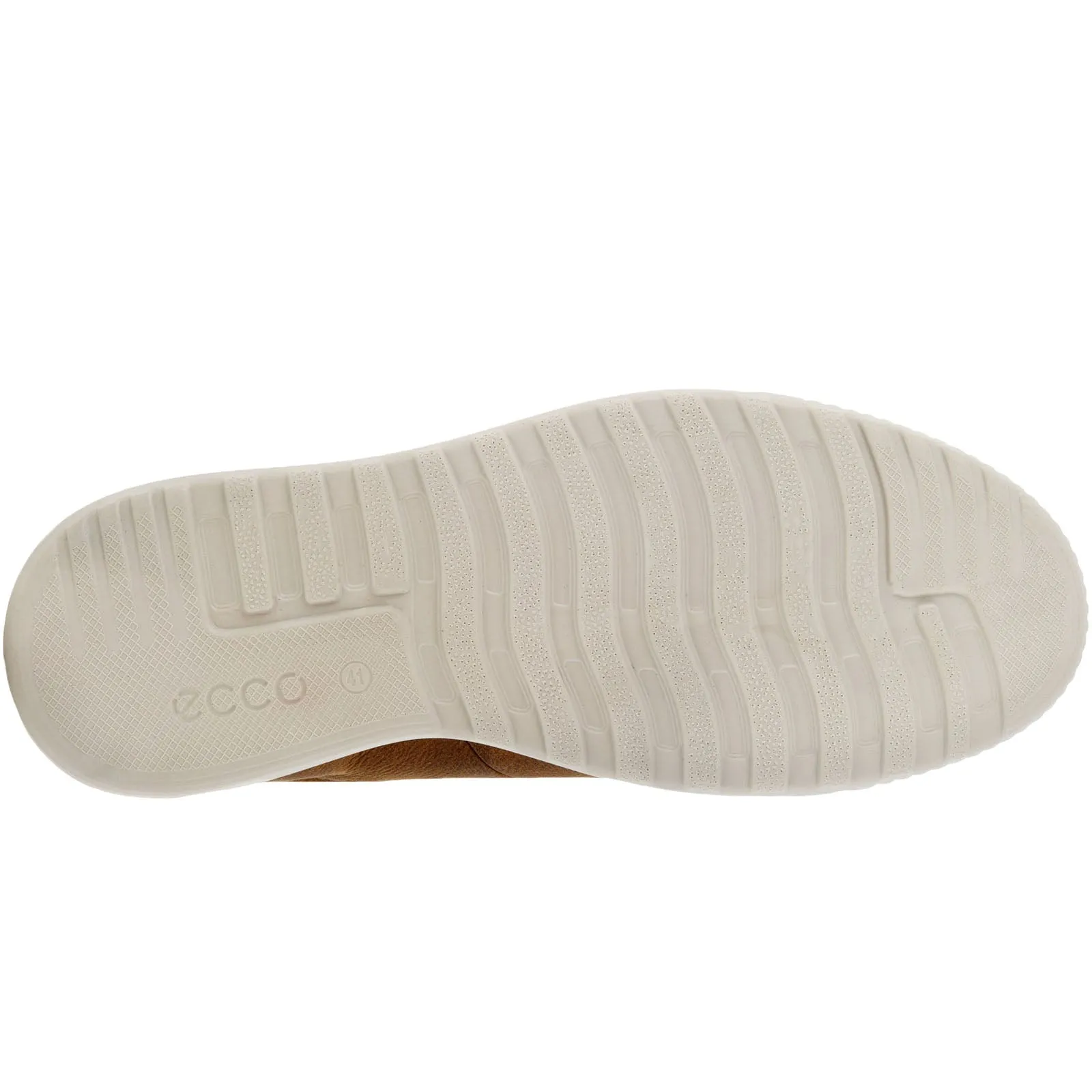 ECCO Mens Byway Leather Trainers - Camel