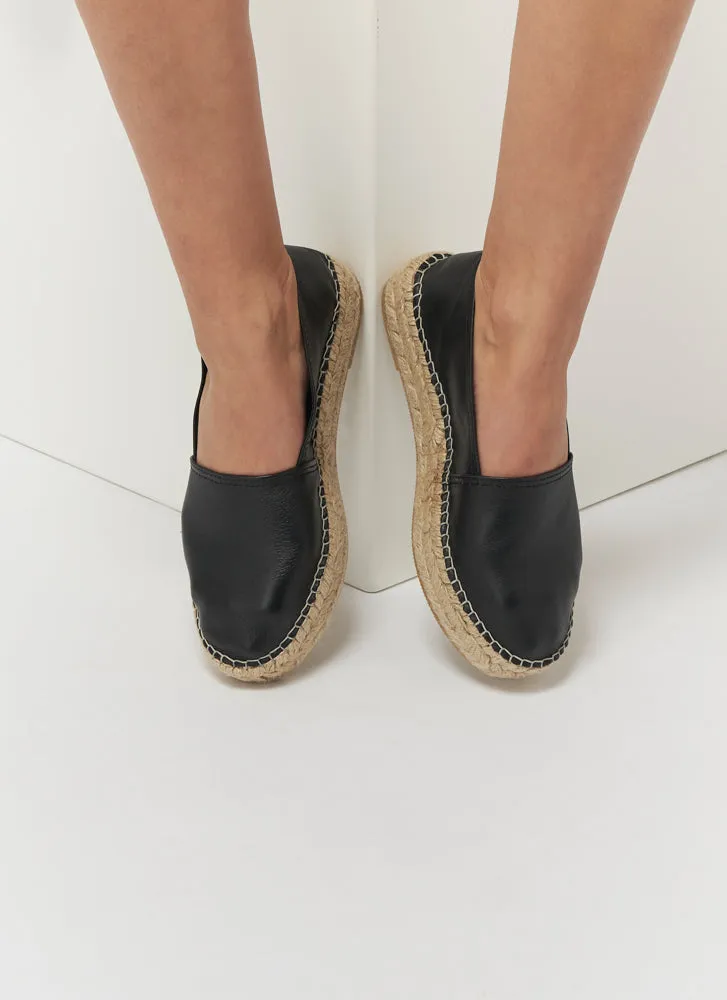 Espadrille Classic Cuir High schwarz | Espadrij