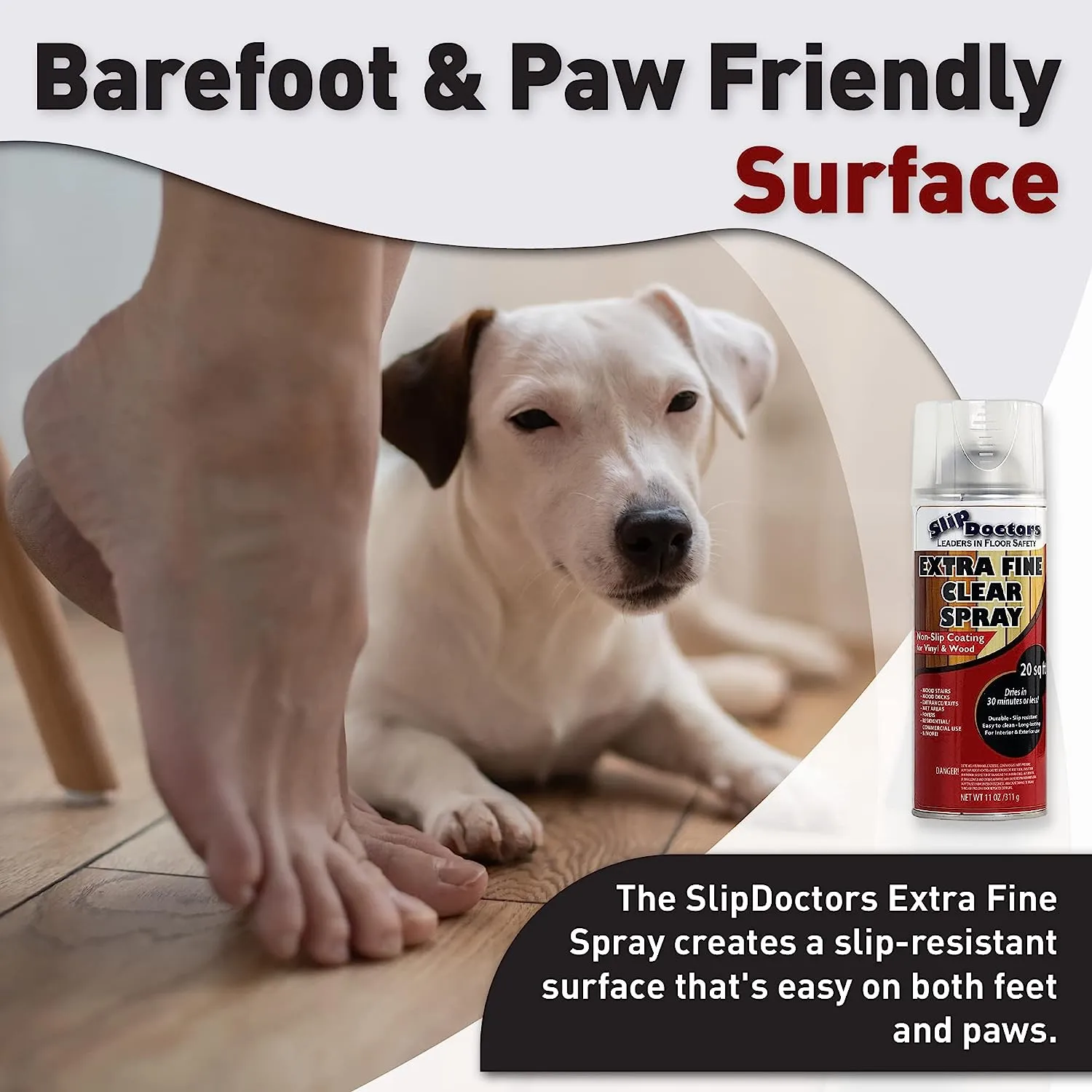 Extra Fine Clear Anti-Slip Spray for Wood
