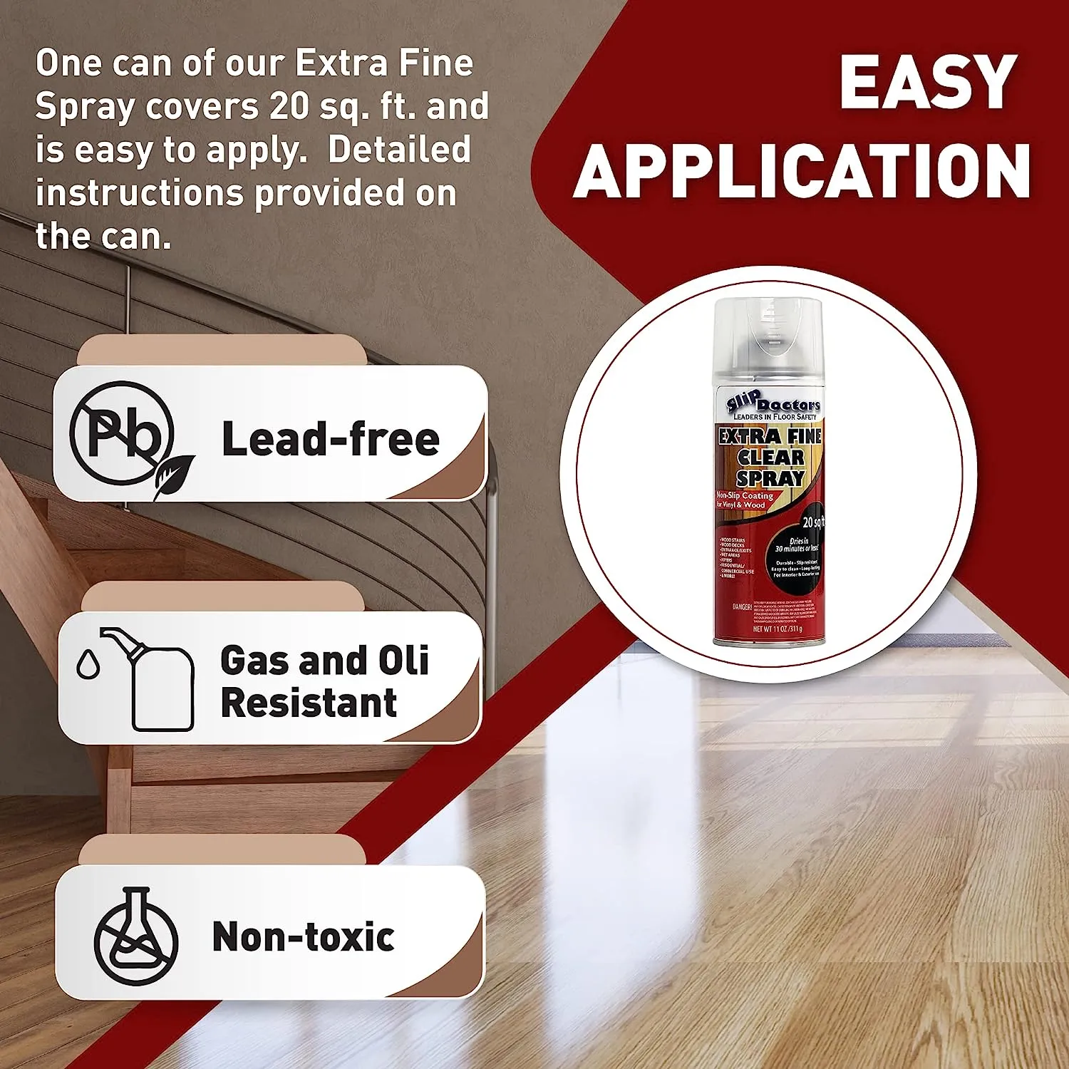 Extra Fine Clear Anti-Slip Spray for Wood
