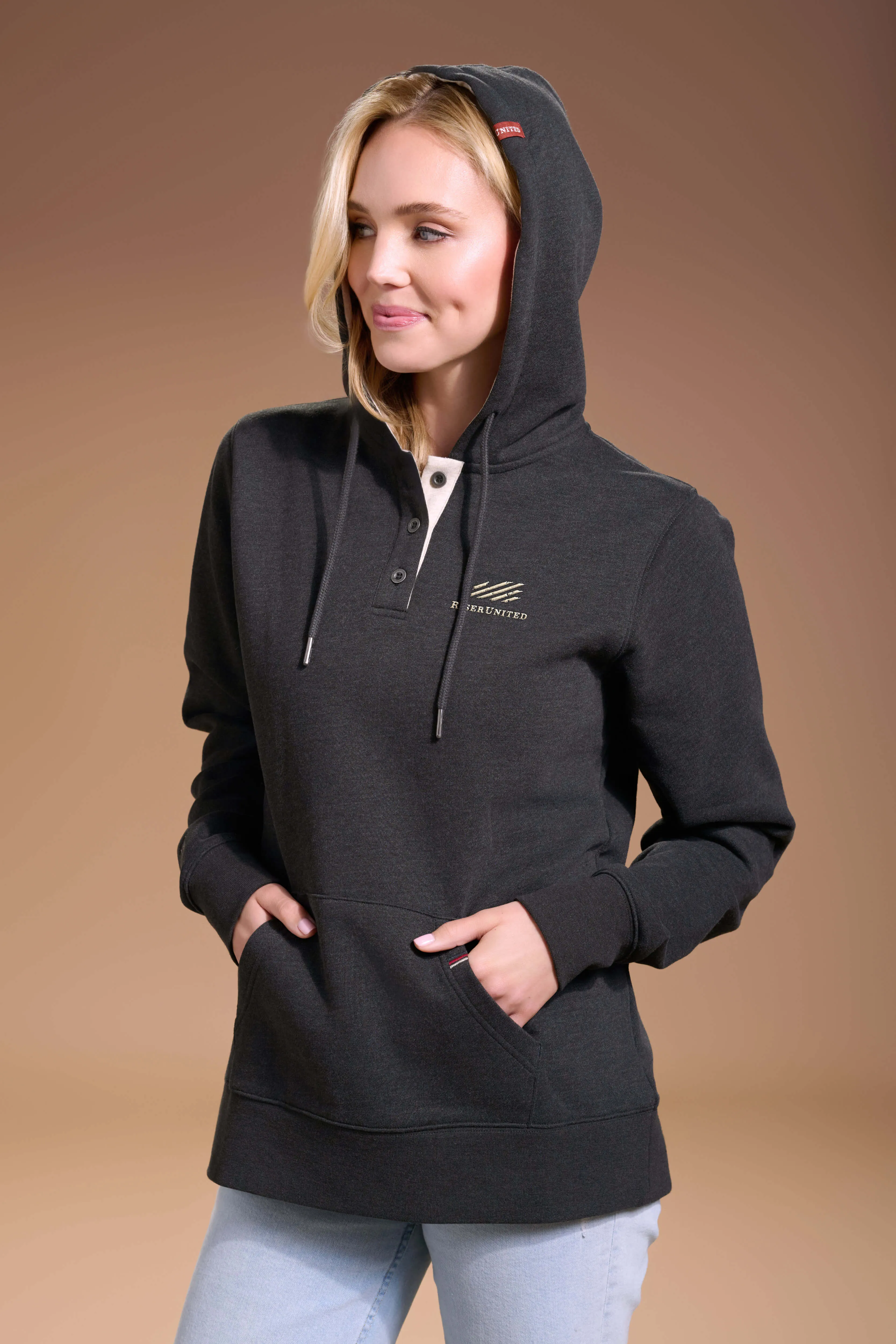 FLAGSHIP Henley Hoodie - Women's - Signature Branded Series