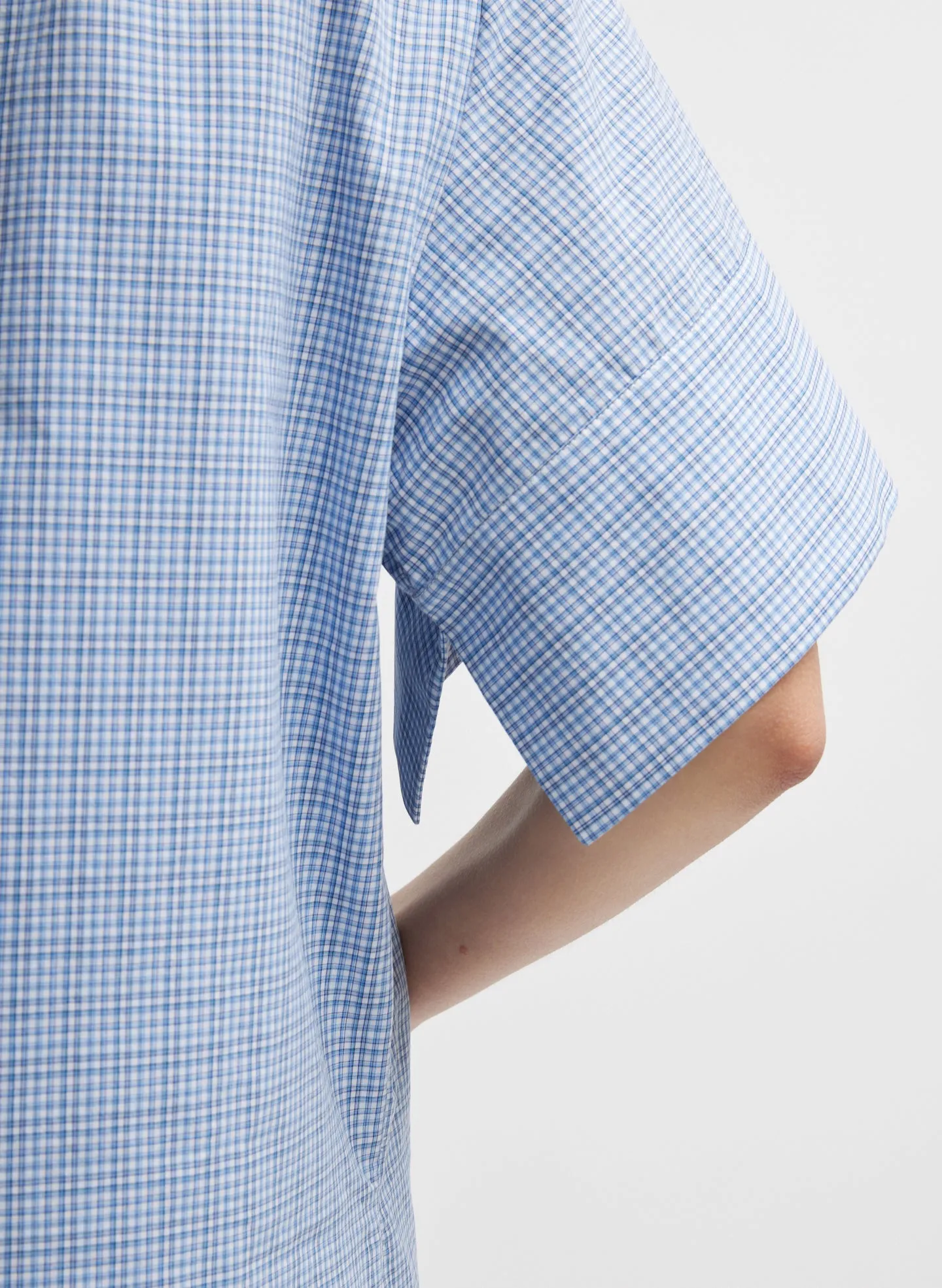Franklin Check Raglan Tucked Short Sleeve Shirt