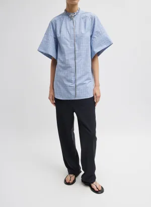 Franklin Check Raglan Tucked Short Sleeve Shirt