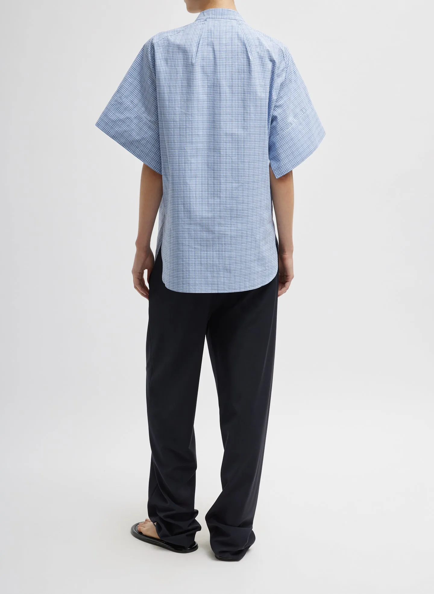 Franklin Check Raglan Tucked Short Sleeve Shirt