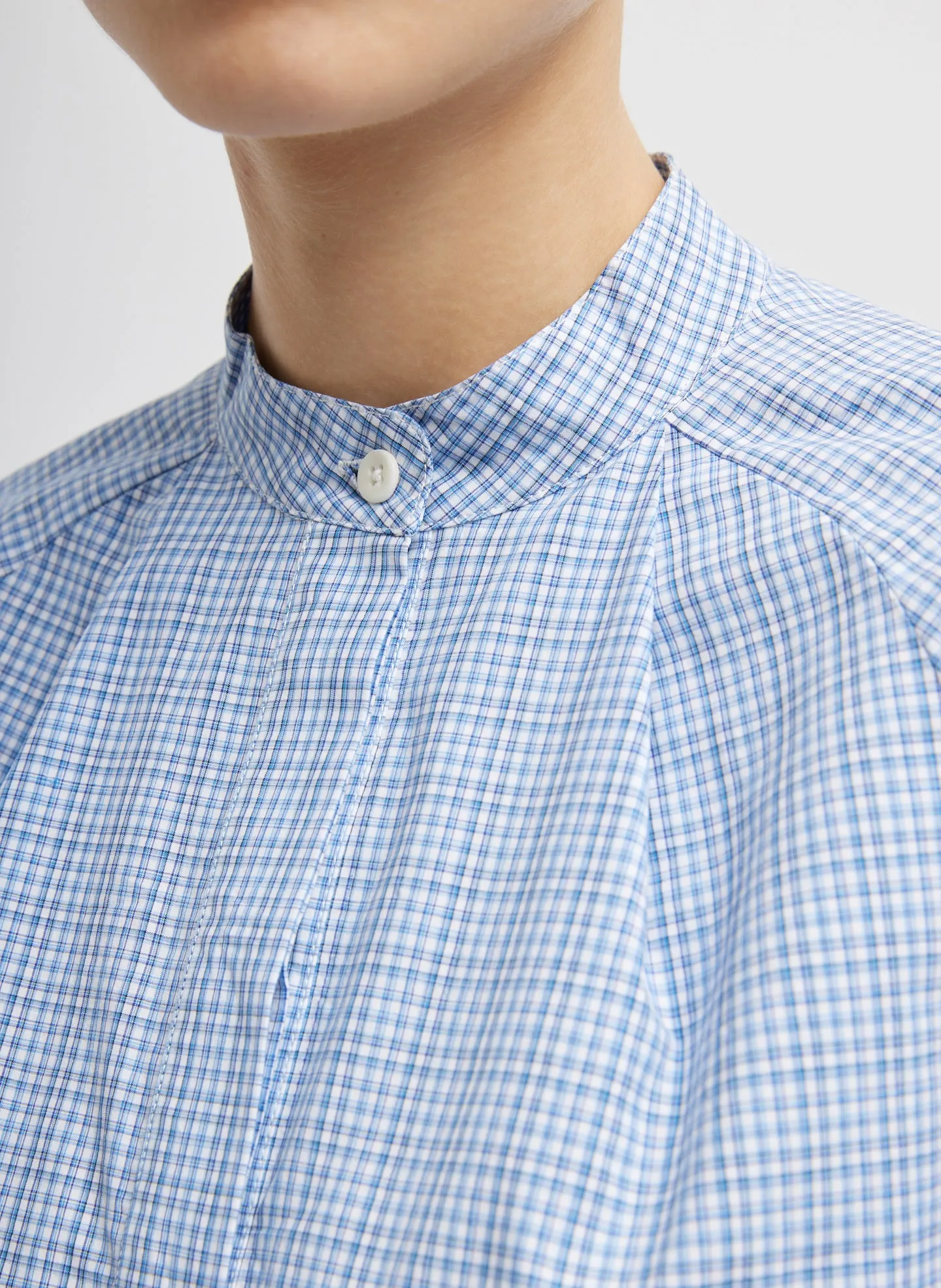 Franklin Check Raglan Tucked Short Sleeve Shirt