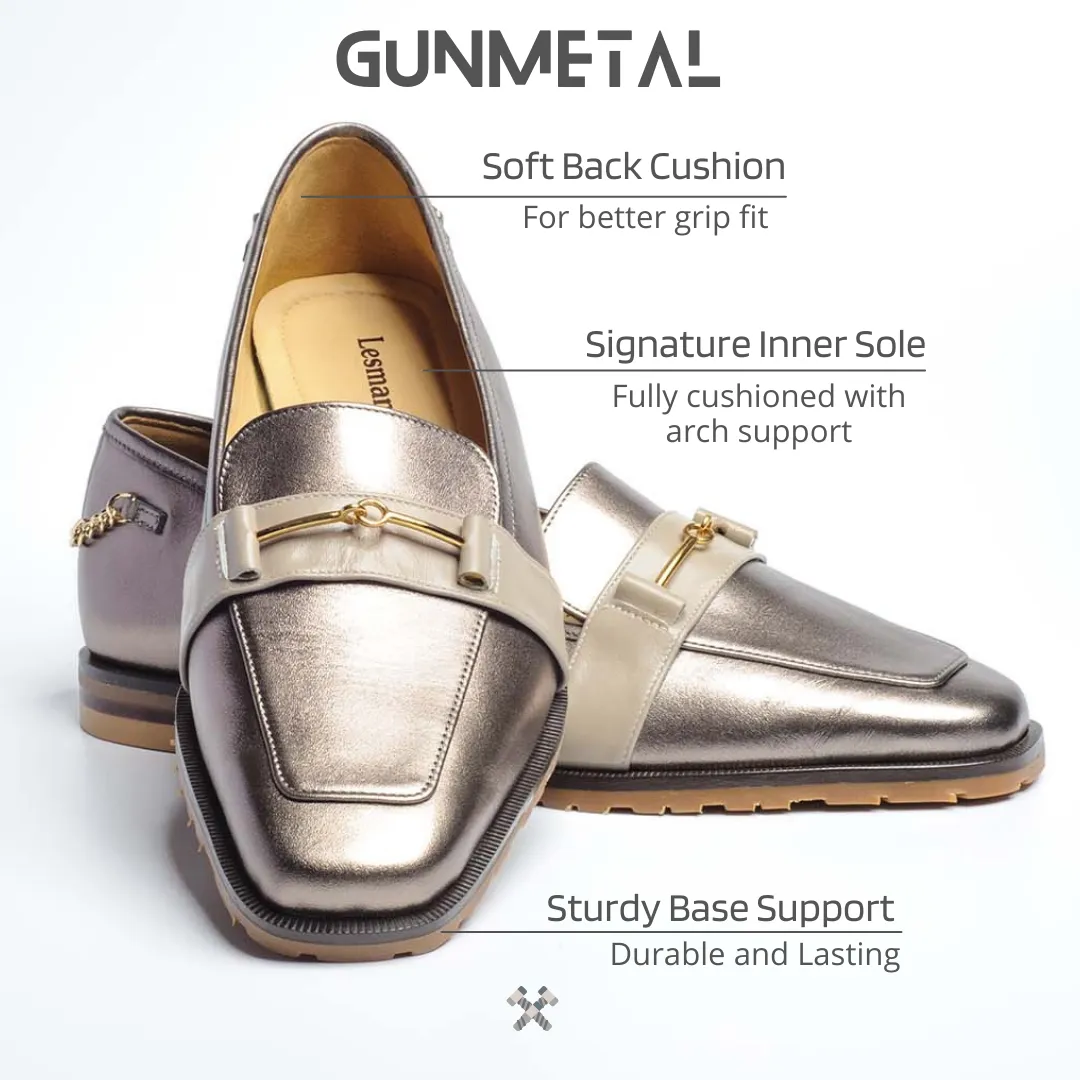 Gunmetal Loafers