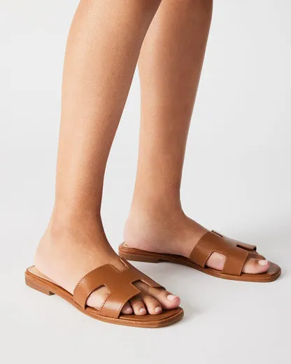 Hadyn Cognac Leather Sandal